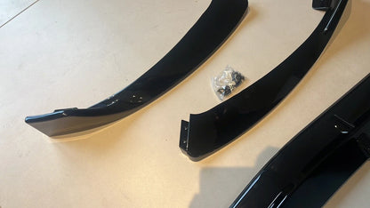 GLOSS BLACK FRONT LIP SPLITTER SPOILER FOR MERCEDES C CLASS W205 C43 AMG 2014+