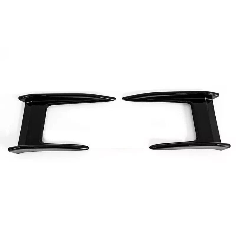 FOR BMW 1 SERIES F40 M135i 19+ M PERFORMANCE CANARD SIDE FLICK LIP GLOSS BLACK
