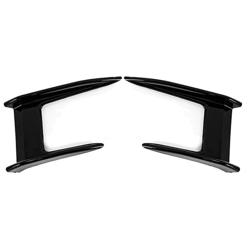 FOR BMW 1 SERIES F40 M135i 19+ M PERFORMANCE CANARD SIDE FLICK LIP GLOSS BLACK