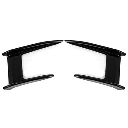 FOR BMW 1 SERIES F40 M135i 19+ M PERFORMANCE CANARD SIDE FLICK LIP GLOSS BLACK