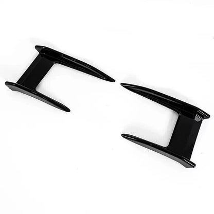 FOR BMW 1 SERIES F40 M135i 19+ M PERFORMANCE CANARD SIDE FLICK LIP GLOSS BLACK