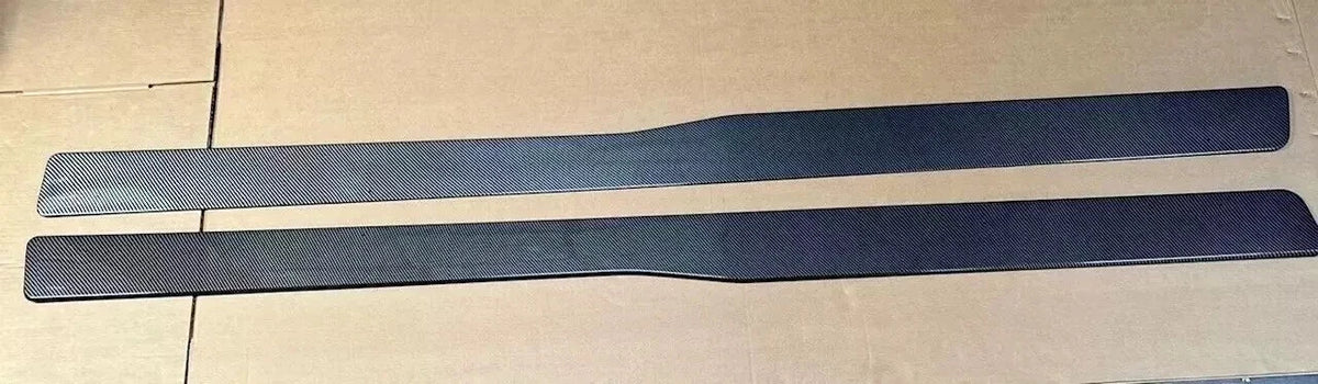 FOR BMW M3 M4 F80 F82 SIDE SKIRTS EXTENSION BLADE LIP CARBON FIBRE LOOK 2013+