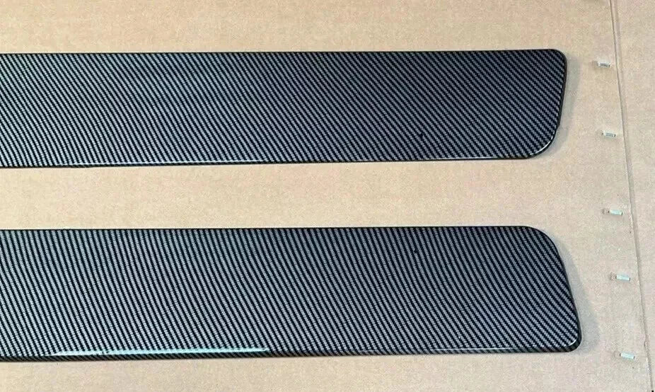 FOR BMW M3 M4 F80 F82 SIDE SKIRTS EXTENSION BLADE LIP CARBON FIBRE LOOK 2013+