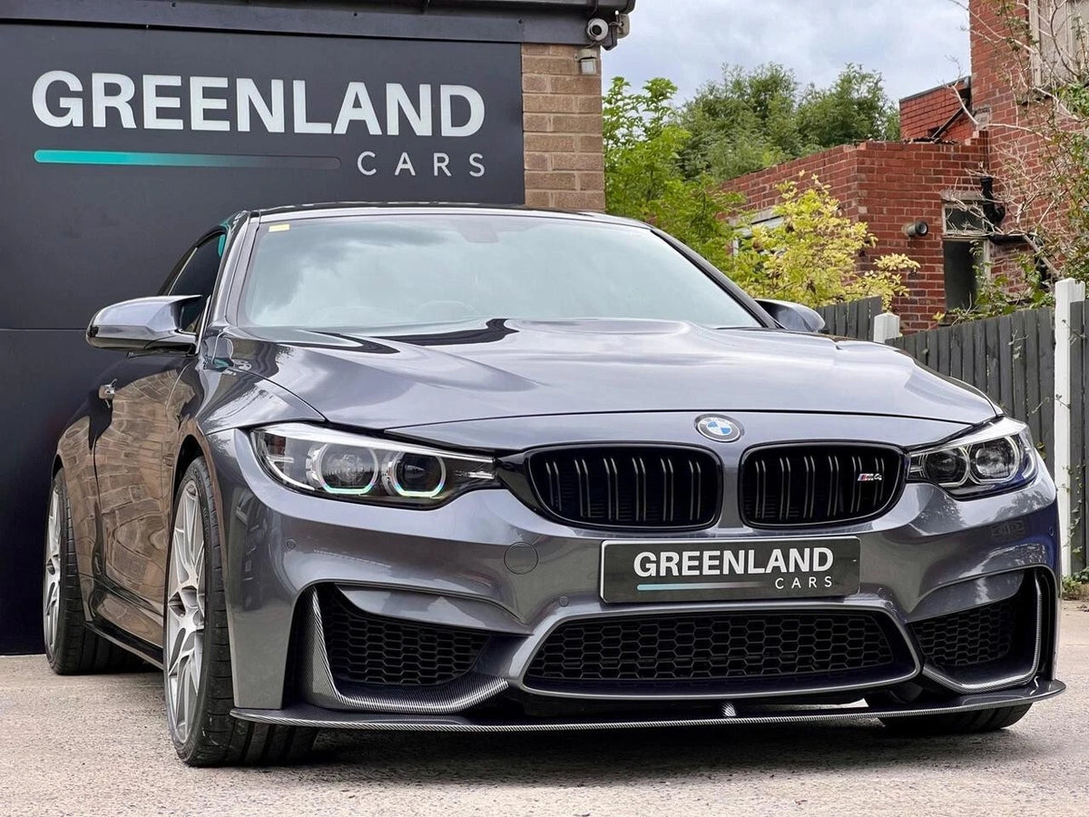 FOR BMW M3 M4 F80 F82 SIDE SKIRTS EXTENSION BLADE LIP CARBON FIBRE LOOK 2013+