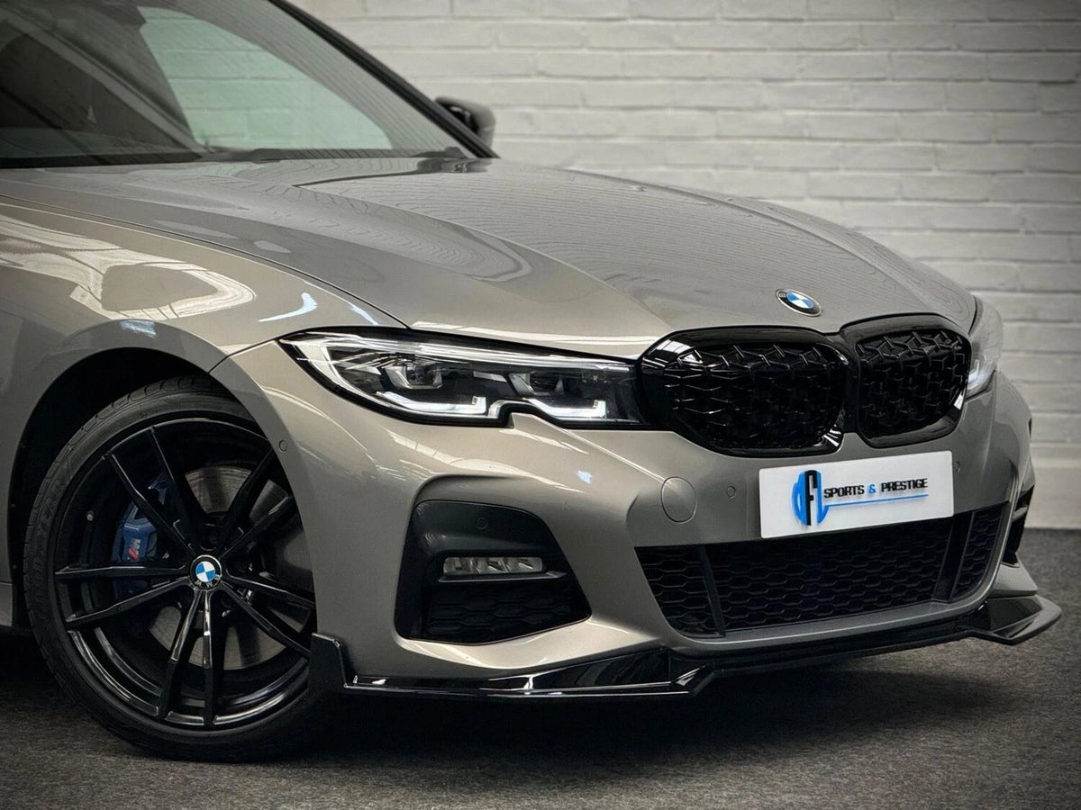 FOR BMW 3 SERIES G20 G21 PRE-LCI 2019-22 BLACK KIDNEY GRILLE DOUBLE SLAT GRILL