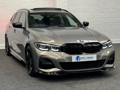 FOR BMW 3 SERIES G20 G21 PRE-LCI 2019-22 BLACK KIDNEY GRILLE DOUBLE SLAT GRILL
