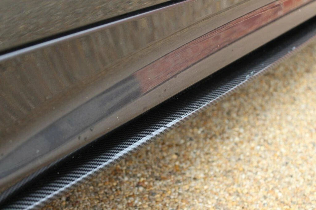 FOR BMW F32 F33 F36 M PERFORMANCE STYLE SIDE SKIRT CARBON LOOK EXTENSION 2012+