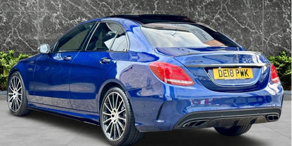 FOR MERCEDES C CLASS W205 C63 C43 AMG REAR BOOT TRUNK LID SPOILER CARBON LOOK