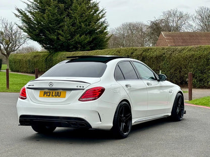 FOR MERCEDES C CLASS W205 C63 C43 AMG REAR BOOT TRUNK LID SPOILER CARBON LOOK