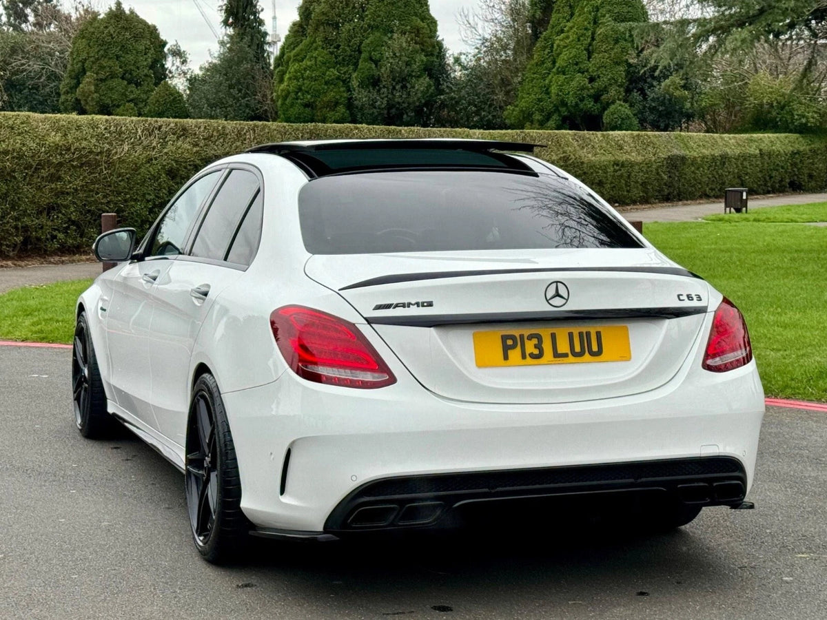 FOR MERCEDES C CLASS W205 C63 C43 AMG REAR BOOT TRUNK LID SPOILER CARBON LOOK