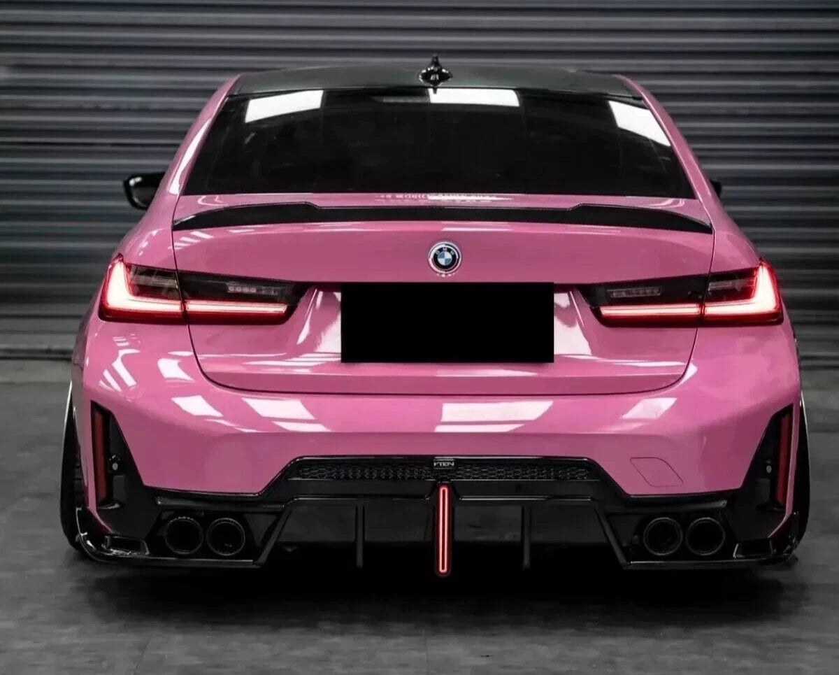 FOR BMW 3 SERIES G20 LCI F1 LIGHT REAR DIFFUSER WITH F1 LIGHT BLACK TAILPIPES