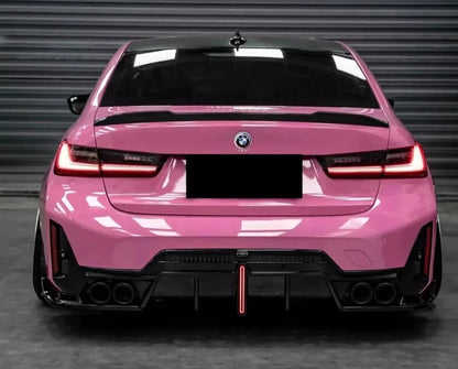 FOR BMW 3 SERIES G20 LCI F1 LIGHT REAR DIFFUSER WITH F1 LIGHT BLACK TAILPIPES