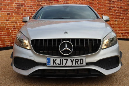 MERCEDES A CLASS GLOSS BLACK GT GRILL LIP 2015-2018 A45 W176 A180 A200 A220 AMG