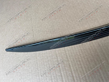 MERCEDES C CLASS REAR BOOT LID SPLITTER SPOILER C63 C43 AMG LIP CARBON LOOK