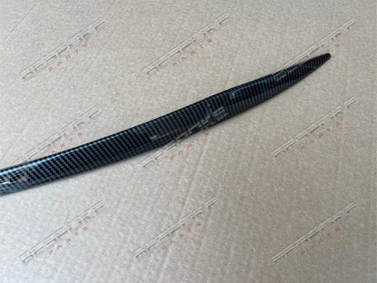 MERCEDES C CLASS REAR BOOT LID SPLITTER SPOILER C63 C43 AMG LIP CARBON LOOK