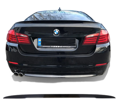 FOR BMW 5 SERIES F10 M SPORT REAR TRUNK LID LIP BOOT SPOILER GLOSS BLACK 10-16