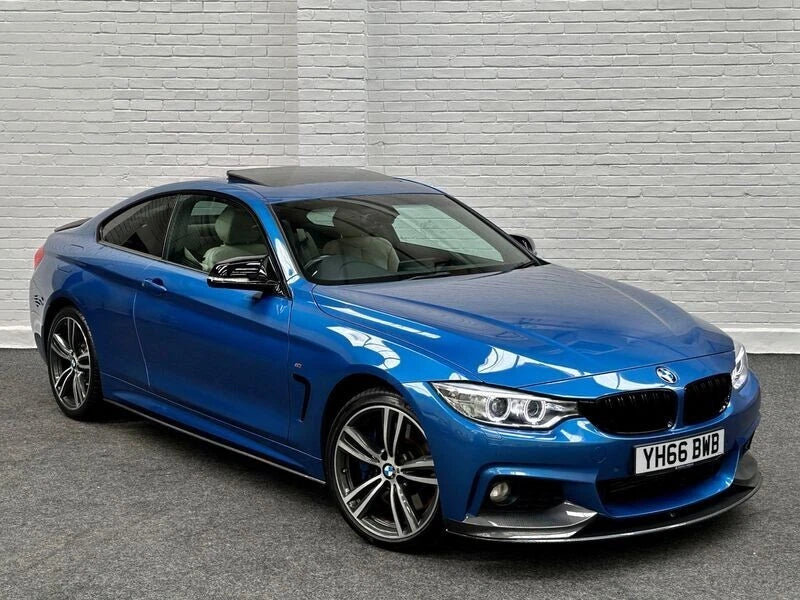 BMW 4 SERIES F32 F33 F36 REAR DIFFUSER + FRONT LIP SPLITTER SPOILER CARBON LOOK