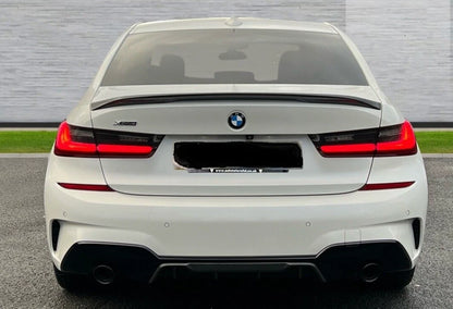 BMW G20 G21 REAR DIFFUSER SPLITTER SPOILER LIP FOR M SPORT GLOSS BLACK
