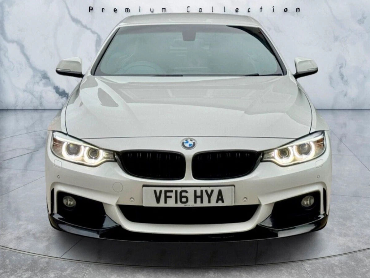 FRONT SPLITTER SPOILER LIP CORNERS F32 F33 F36 SERIES 2009-2019 GLOSS BLACK