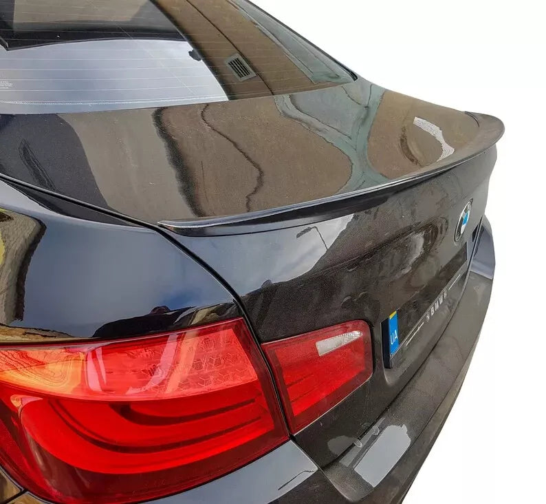 FOR BMW 5 SERIES F10 M SPORT REAR TRUNK LID LIP BOOT SPOILER GLOSS BLACK 10-16