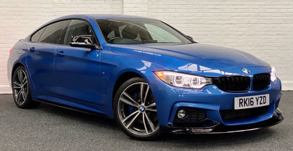 FRONT SPLITTER SPOILER LIP CORNERS F32 F33 F36 SERIES 2009-2019 GLOSS BLACK