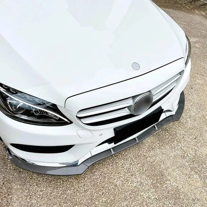 Mercedes C Class AMG Line C43 Gloss Black Front Splitter Spoiler Lip W205 C205