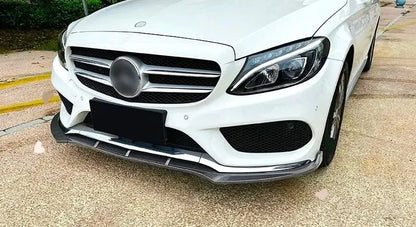 Mercedes C Class AMG Line C43 Gloss Black Front Splitter Spoiler Lip W205 C205