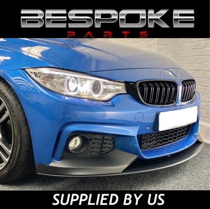 BMW 4 SERIES F32 F33 F36 FRONT SPLITTER LIP BUMPER DIFFUSER MATT BLACK 2013-2020