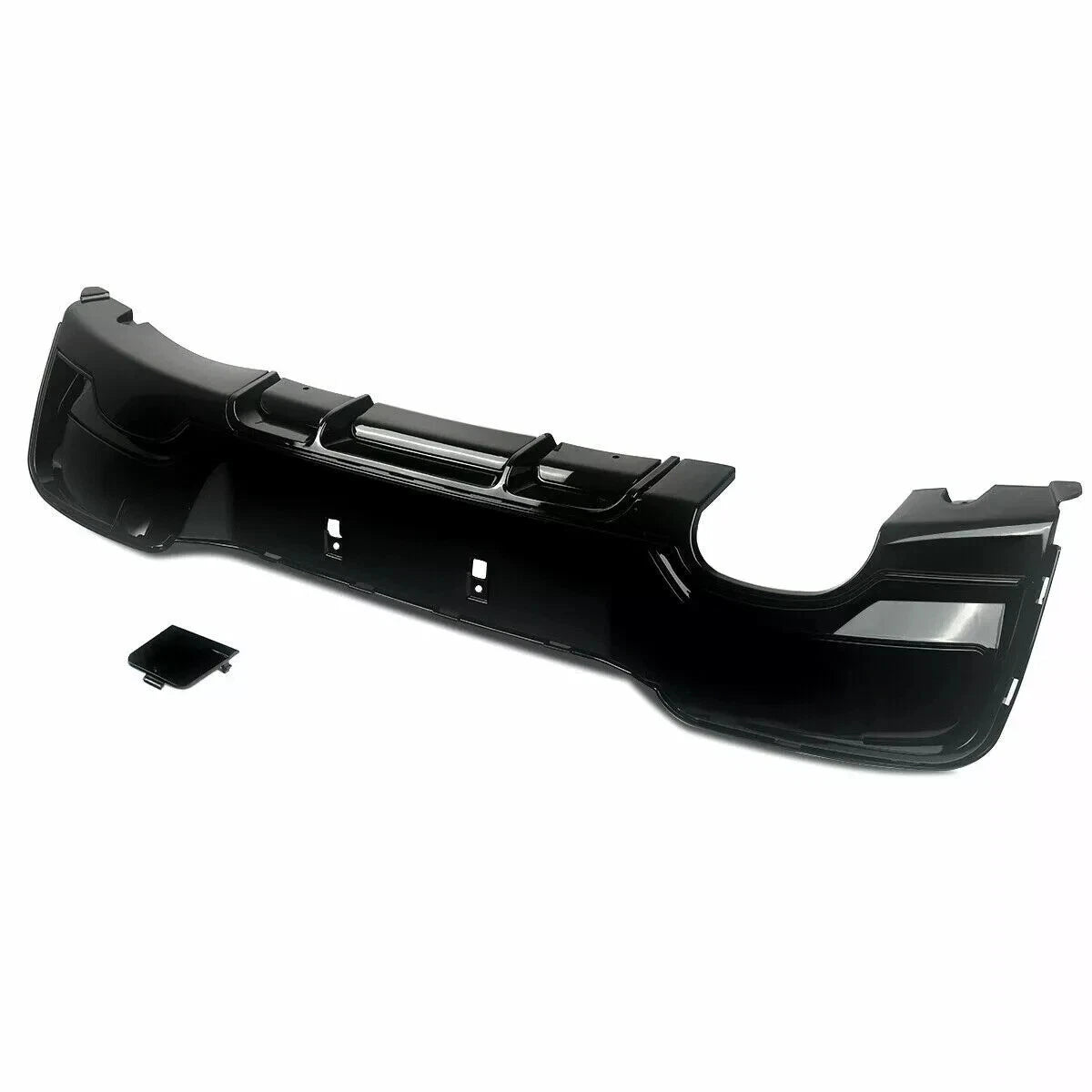 BMW 1 SERIES F20 F21 PRE-LCI REAR DIFFUSER GLOSS BLACK LIP BUMPER VALANCE 11-15