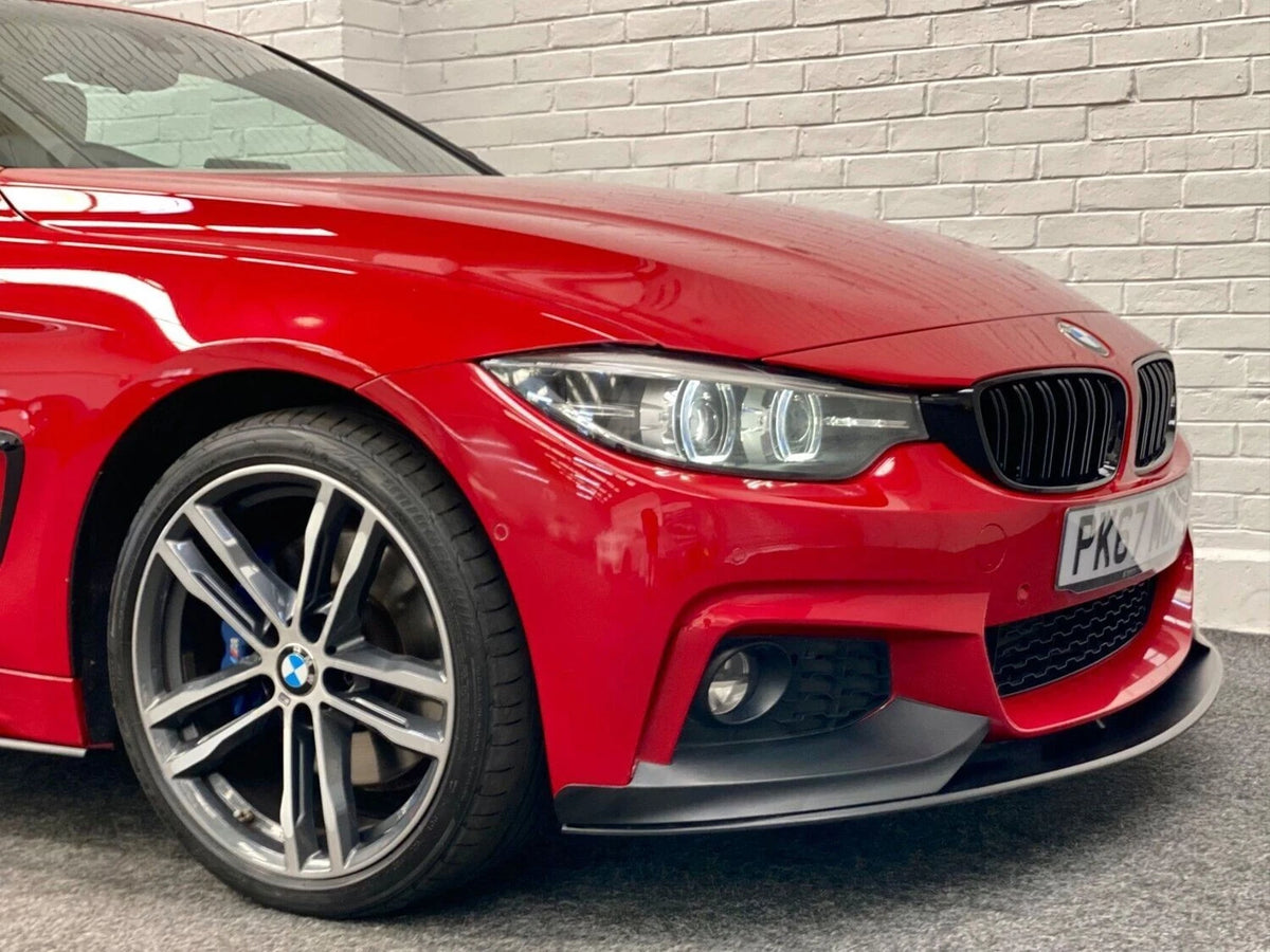 BMW 4 SERIES F32 F33 F36 FRONT SPLITTER LIP BUMPER DIFFUSER MATT BLACK 2013-2020