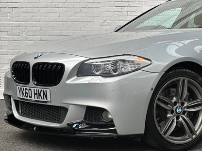 FOR BMW 5 SERIES F10 F11 M5 M SPORT LIP FRONT SPLITTER GLOSS BLACK M PERFORMANCE