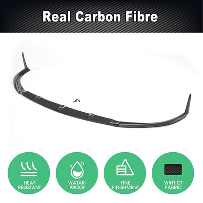 Real Carbon Front Bumper Lip for Mercedes-Benz W205 C205 Coupe C63 AMG 2015-2021