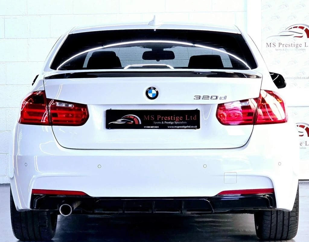 FOR BMW 3 SERIES F30 F31 GLOSS BLACK REAR DIFFUSER M PERFORMANCE LIP VALANCE 11+
