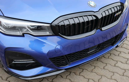 FOR BMW G20 G21 M PERFORMANCE KIT GLOSS BLK STYLE FRONT LIP 3 SERIES BODYKIT