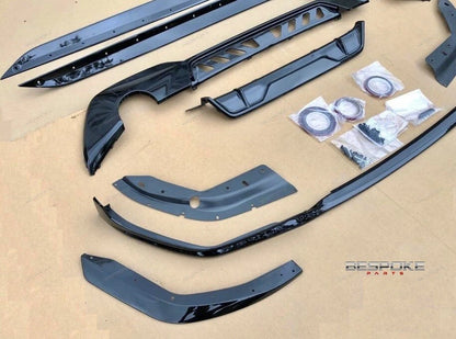 FOR BMW 3 SERIES G20 G21 M PERFORMANCE KIT GLOSS BLACK +GRILL FRONT LIP BODYKIT
