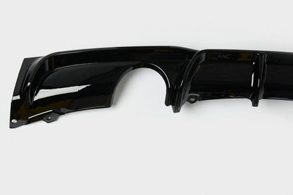 FOR BMW 3 SERIES F30 F31 GLOSS BLACK REAR DIFFUSER M PERFORMANCE LIP VALANCE 11+