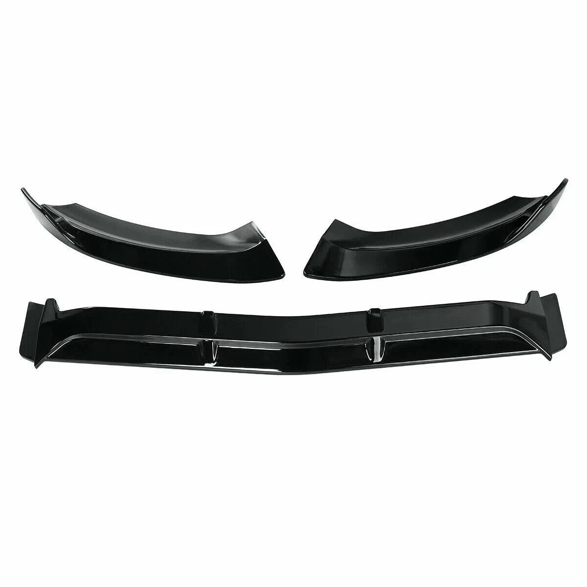 GLOSS BLACK FRONT SPLITTER SPOILER LIP FITS FOR MERCEDES C CLASS W205 C205 14-19