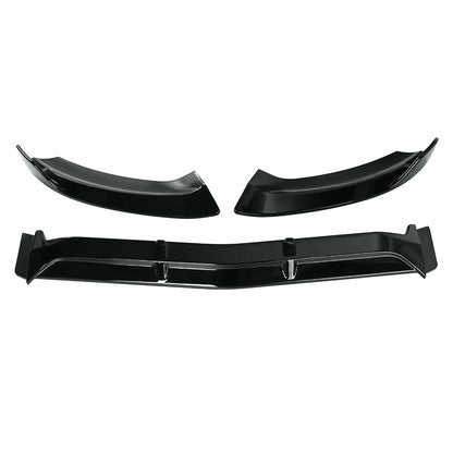 GLOSS BLACK FRONT SPLITTER SPOILER LIP FITS FOR MERCEDES C CLASS W205 C205 14-19