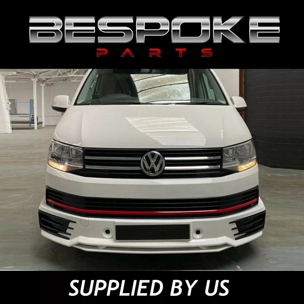 FOR VW T6 SPORTLINE BUMPER LOWER TOW EYE COVER LIP PRIMMED GRILL TRANSPORTER