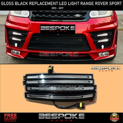 L494 LM BODYKIT REPLACEMENT x 4 DRL LIGHT FOR 2013 2017 RANGE ROVER SPORT LIP