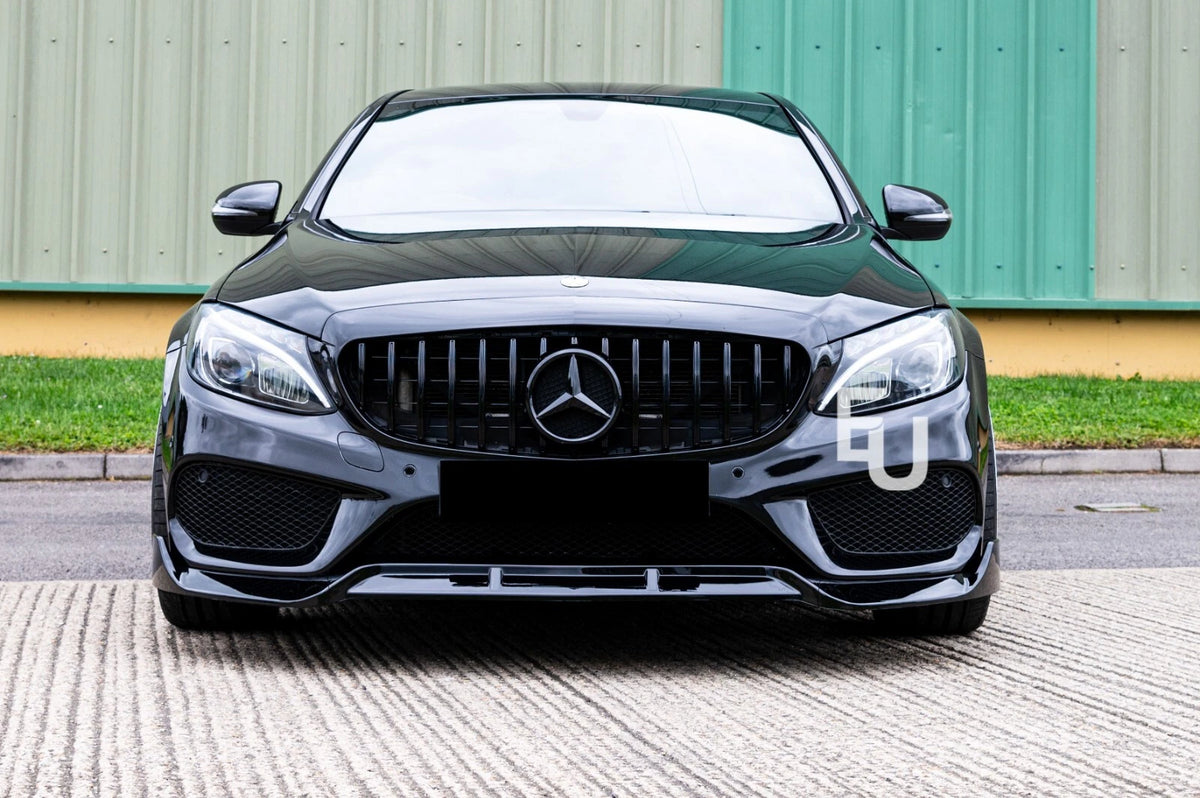 FOR MERCEDES C CLASS W205 C205 A205 SE STANDARD FRONT LIP SPLITTER SPOILER GLOSS