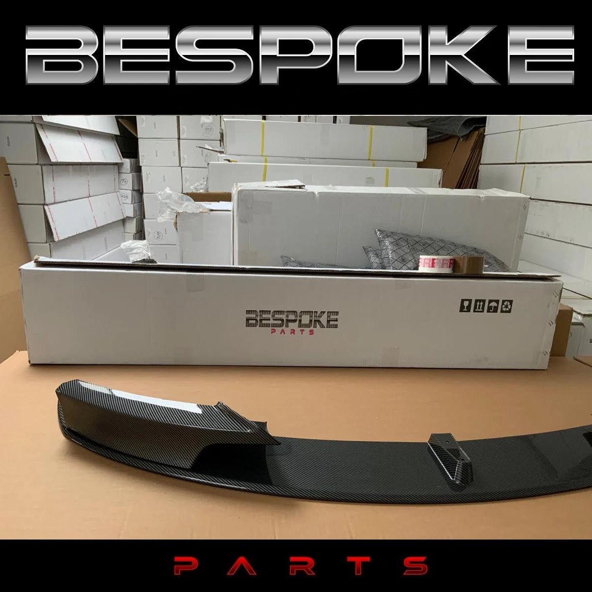 FOR BMW 3 SERIES F30 F31 FRONT SPLITTER LIP M PERFORMANCE CARBON M PERFORMANCE