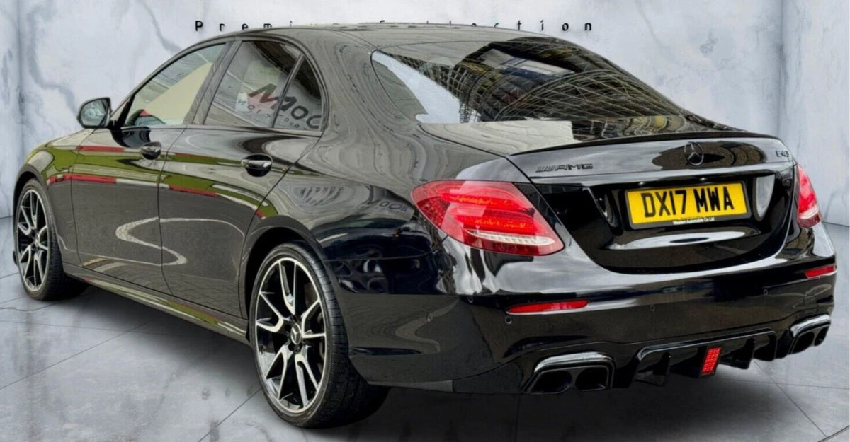 FOR MERCEDES E CLASS W213 BOOT SPOILER SALOON C63 STYLE GLOSS BLACK LIP 2016 +