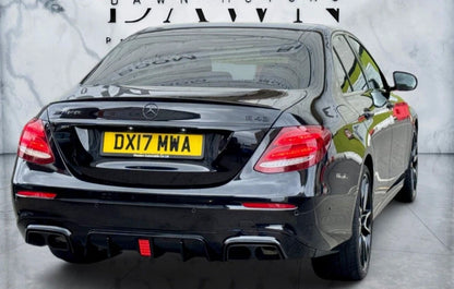 FOR MERCEDES E CLASS W213 BOOT SPOILER SALOON C63 STYLE GLOSS BLACK LIP 2016 +