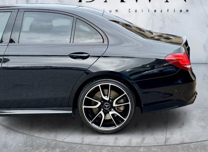 FOR MERCEDES E CLASS W213 BOOT SPOILER SALOON C63 STYLE GLOSS BLACK LIP 2016 +