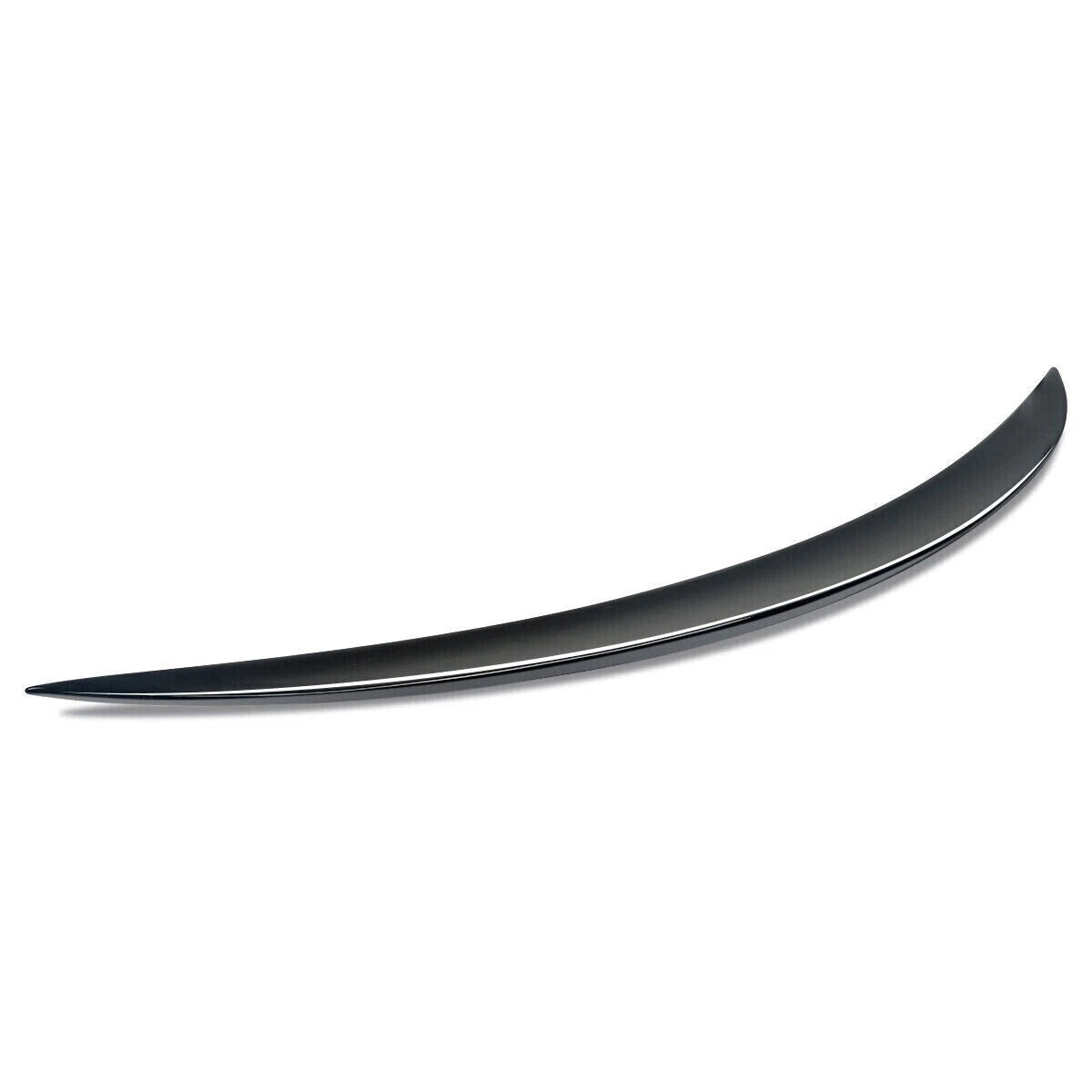 FOR MERCEDES E CLASS W213 BOOT SPOILER SALOON C63 STYLE GLOSS BLACK LIP 2016 +