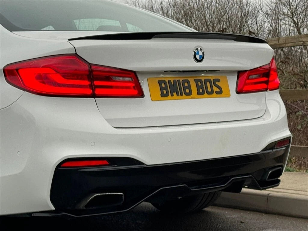 FOR BMW 5 SERIES G30 LIP REAR WING BOOT SPOILER TRUNK M PERFORMANCE GLOSS BLACK