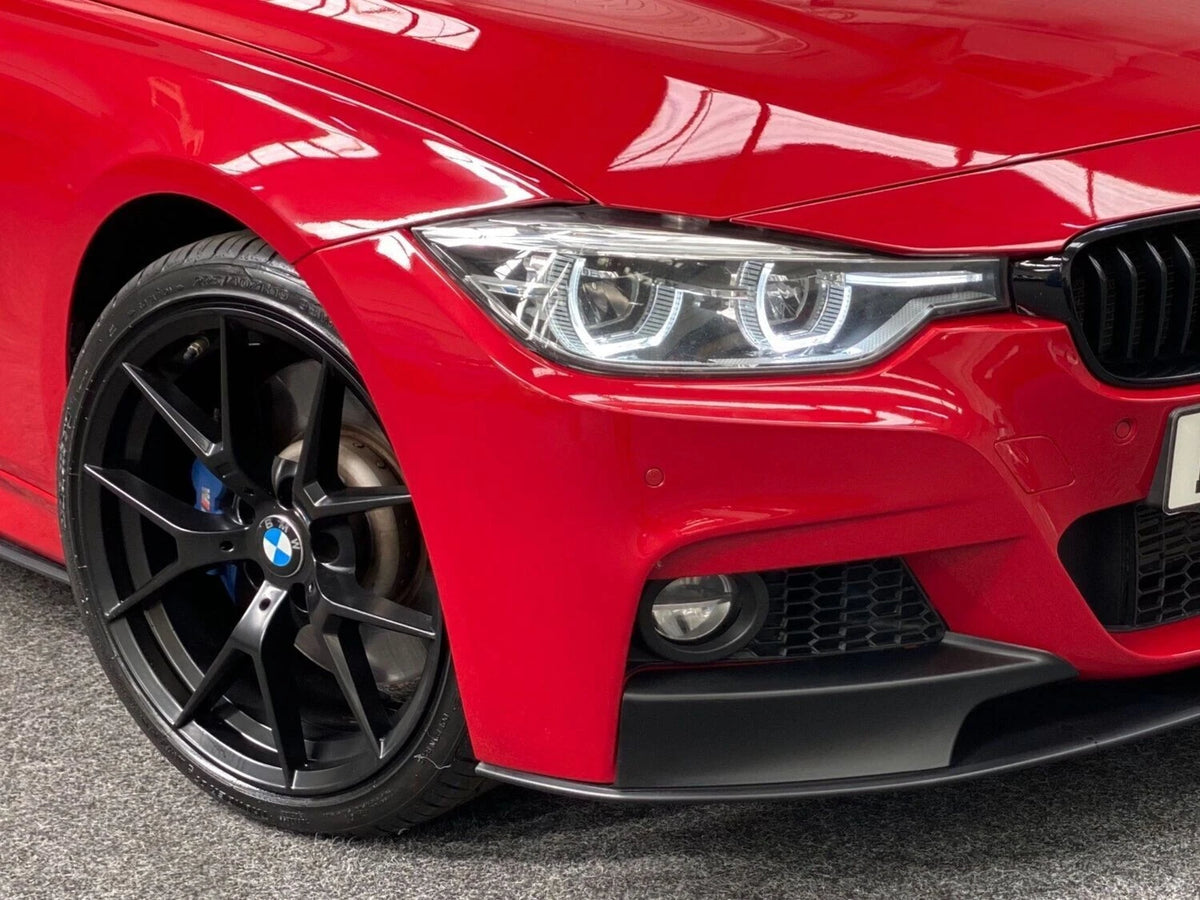 FRONT LIP SPLITTER MATTE BLACK FOR BMW 3 SERIES F30 F31 M SPORT SPOILER BUMPER