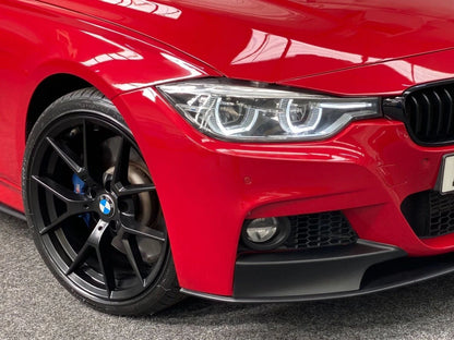 FRONT LIP SPLITTER MATTE BLACK FOR BMW 3 SERIES F30 F31 M SPORT SPOILER BUMPER