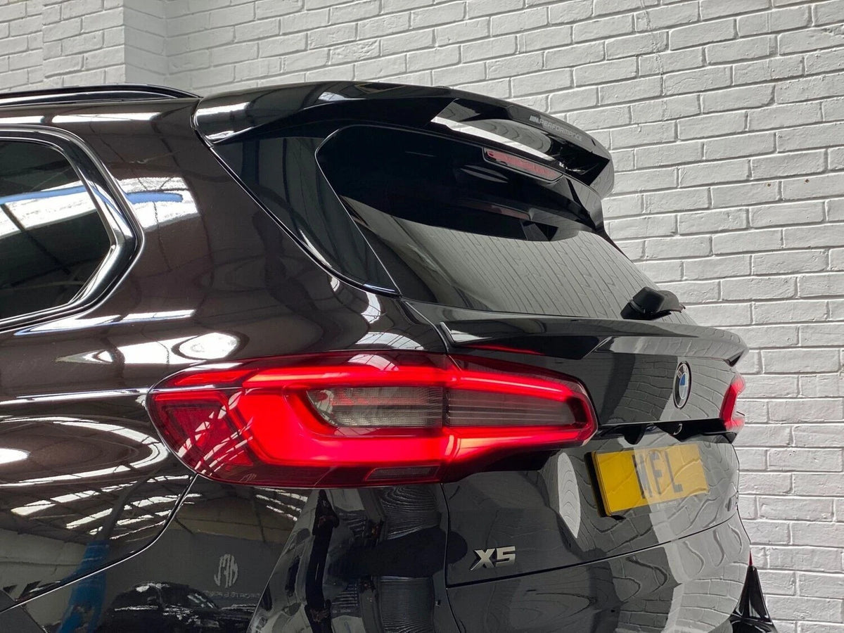 FOR BMW X5 G05 M SPORT REAR TRUNK BOOT SPOILER LIP GLOSS BLACK TOP BODYKIT 2019+